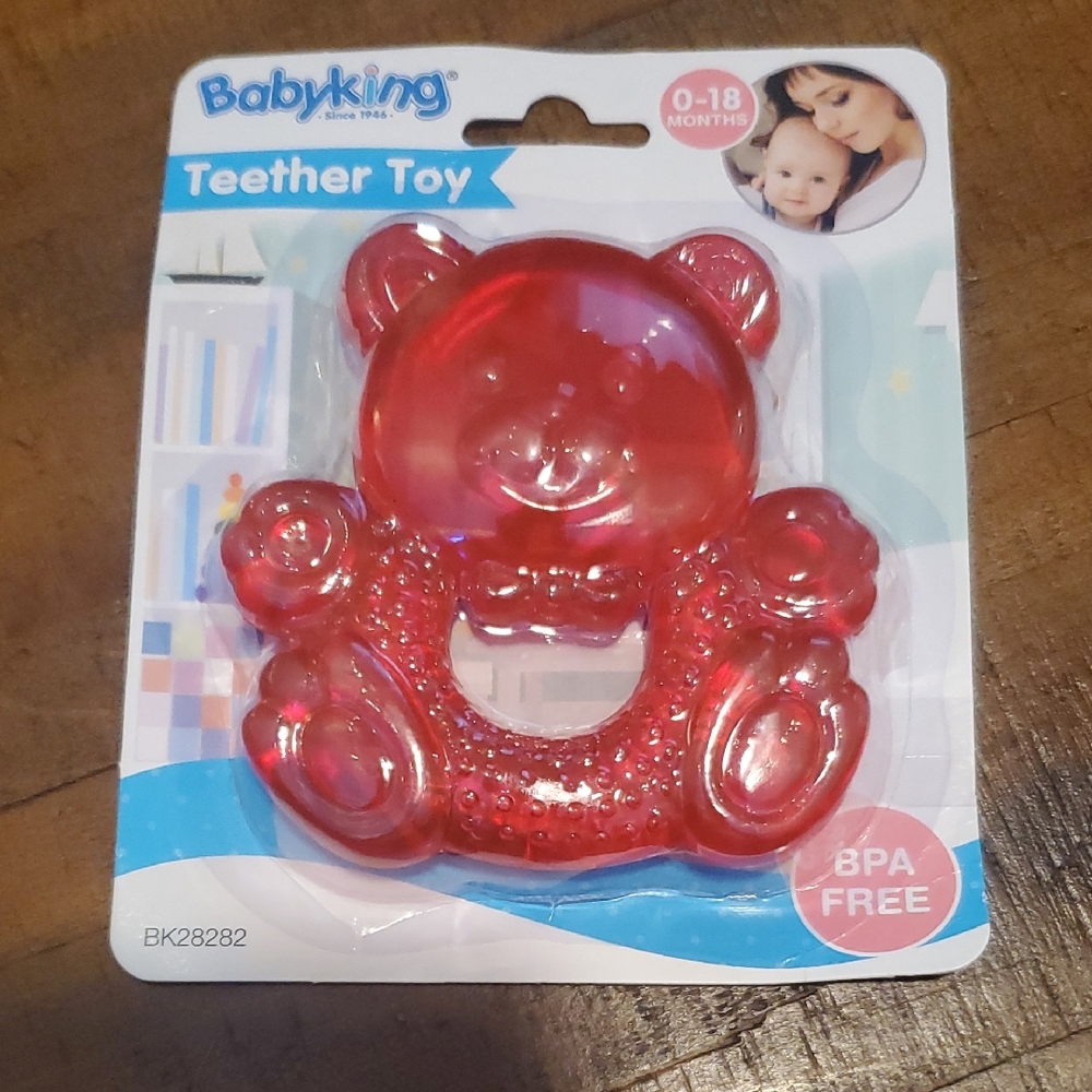 Red Bear Teether Toy